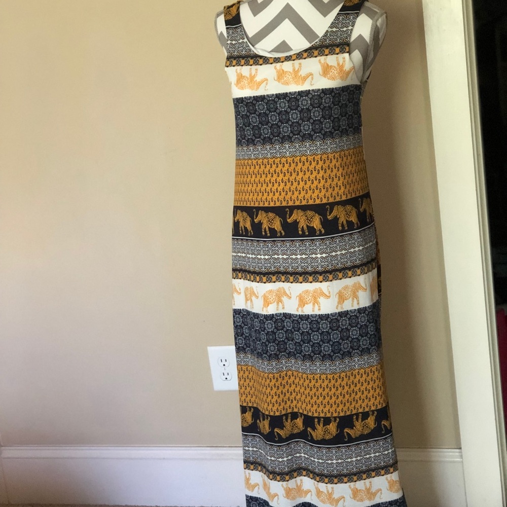 Elephant print maxi dress!